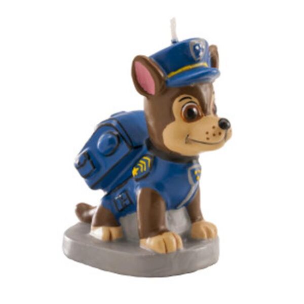 Display 6 Velas 3D Paw Patrol chase 7cm