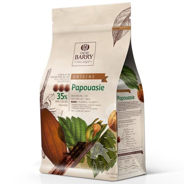 Cobertura Leite Papouasie 34% 1Kg Cacao Barry